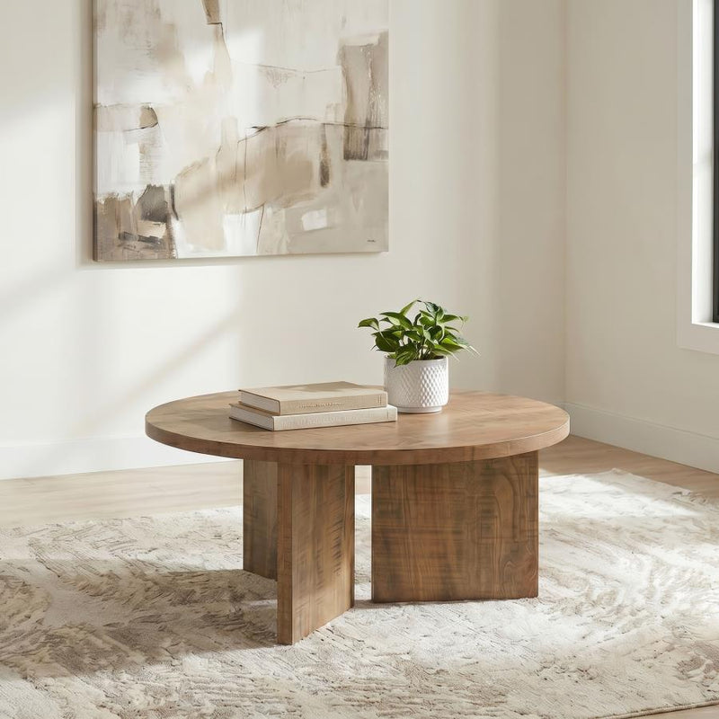Aragon Round Panel Base Coffee Table