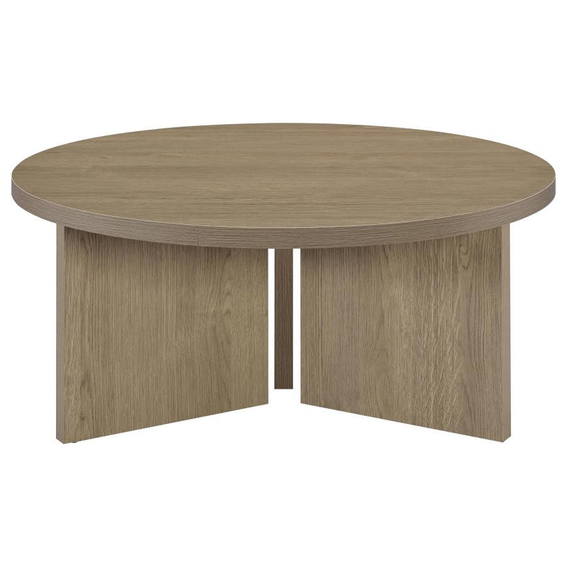 Aragon Round Panel Base Coffee Table