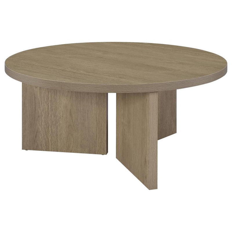 Aragon Round Panel Base Coffee Table