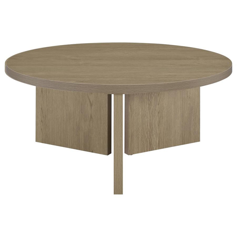 Aragon Round Panel Base Coffee Table
