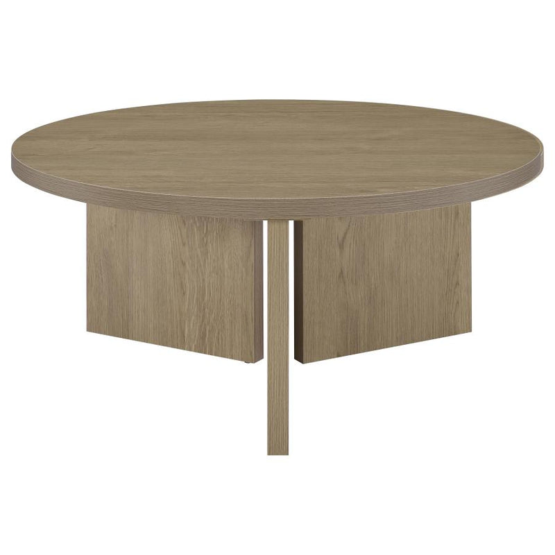 Aragon Round Panel Base Coffee Table