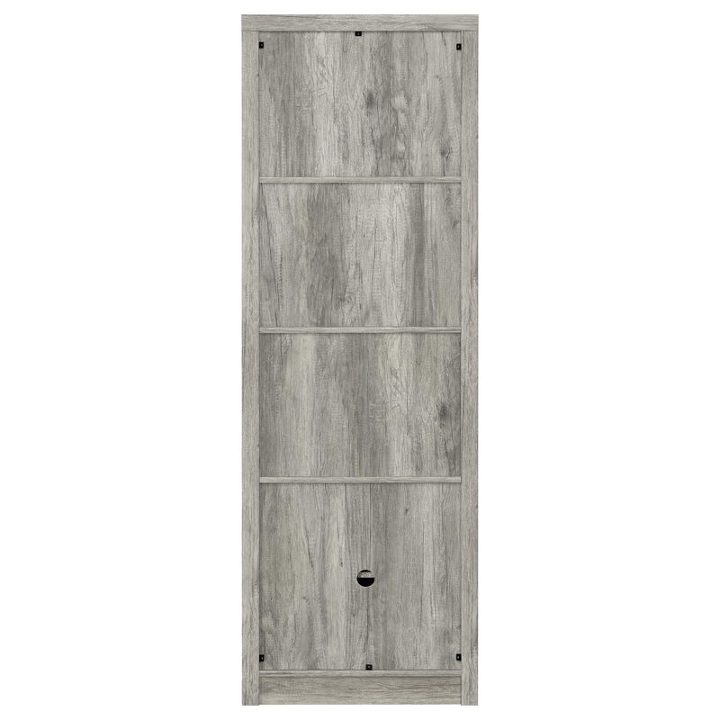 Burke 3-shelf Engineered Wood Media Tower Grey Driftwood