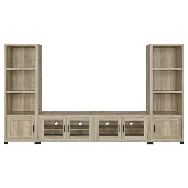 Sachin 3-shelf Engineered Wood Media Tower