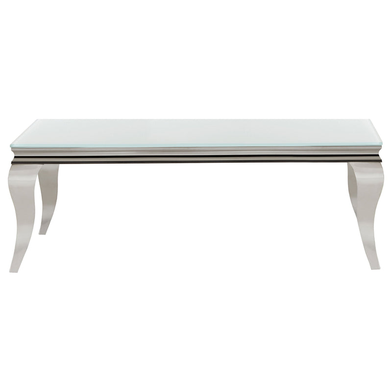 Carone Rectangular Glass Top Coffee Table