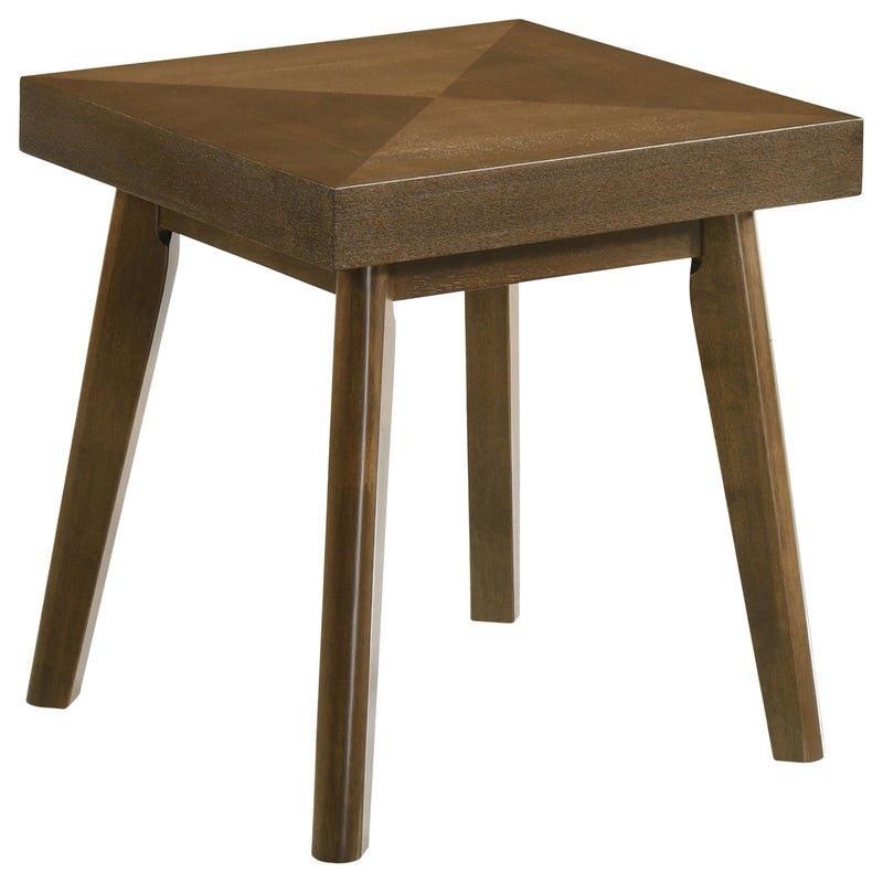 Mesa auxiliar de madera Westerly Square, color nogal