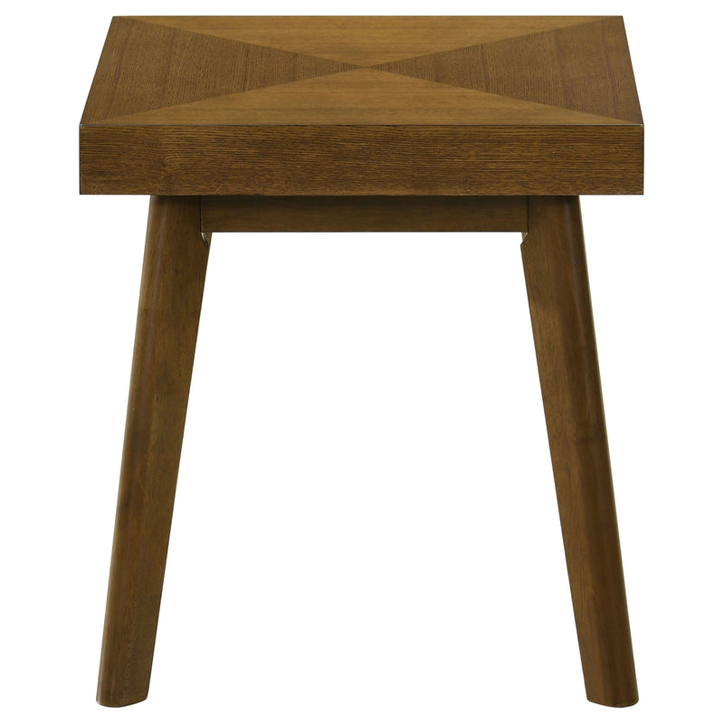Mesa auxiliar de madera Westerly Square, color nogal