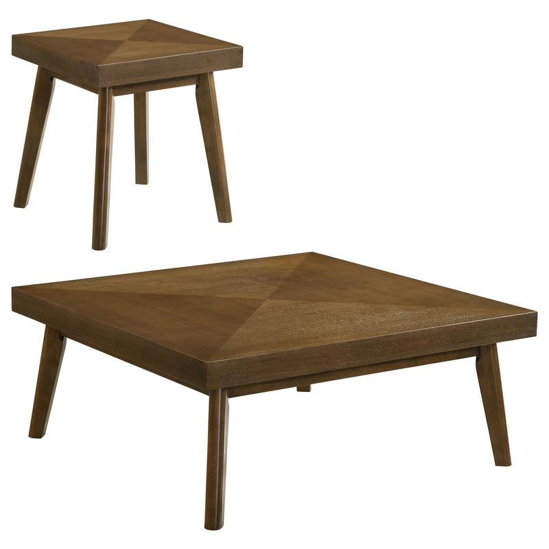 Westerly Square Coffee and End Table Set Walnut