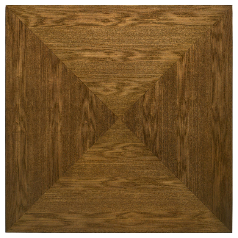 Mesa de centro cuadrada de madera Westerly, nogal marrón