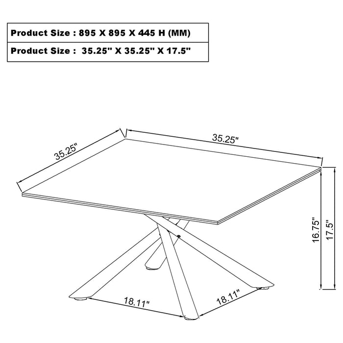 Carvell Square Coffee and End Table Set Mirage