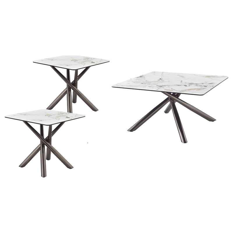 Carvell Square Coffee and End Table Set Mirage