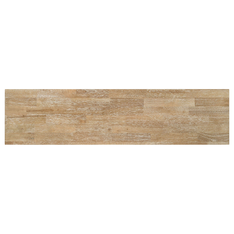 Hollis 2-door Wood 67-inch TV Stand with Drawer Brown and White