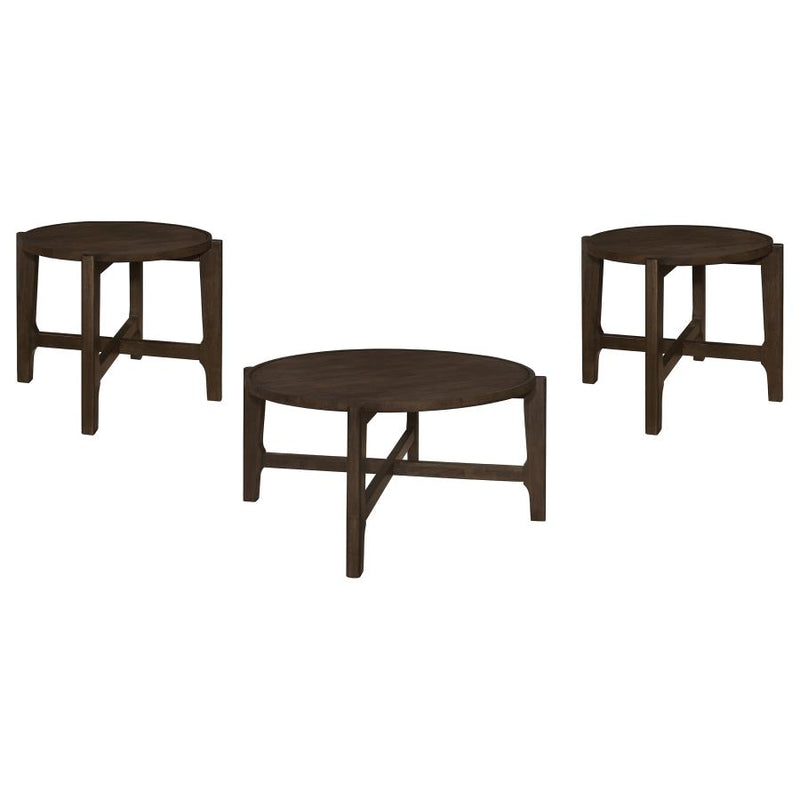 Cota 3-piece Solid Wood Coffee and End Table Set