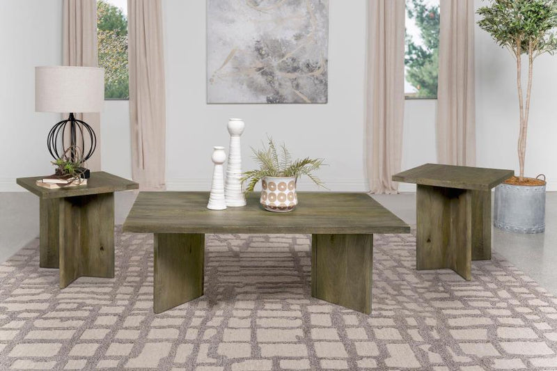 Andando Coffee and End Table Set Mango Brown