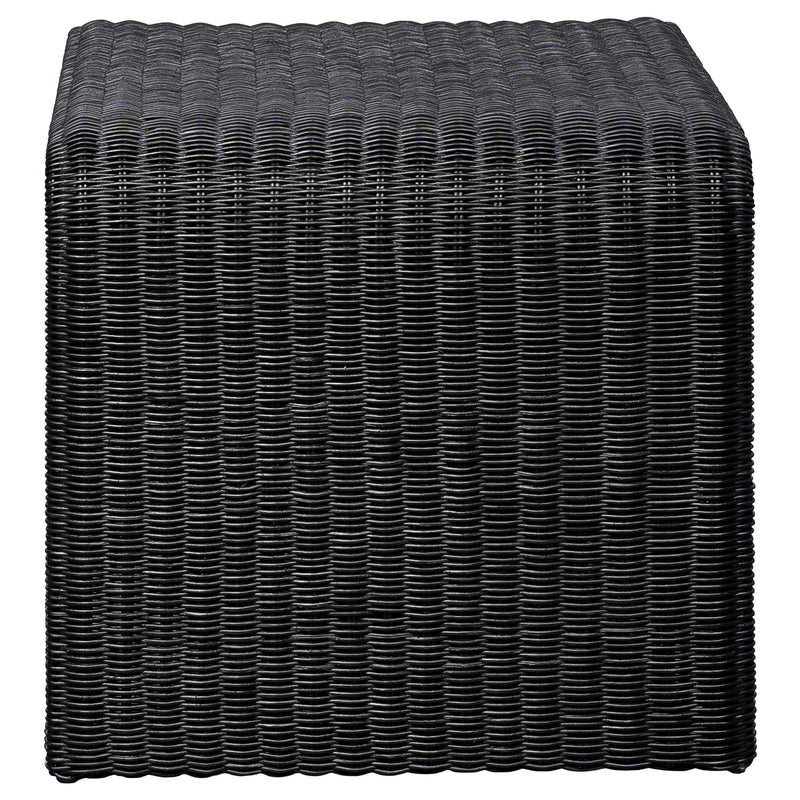 Cahya Woven Rattan Square End Table