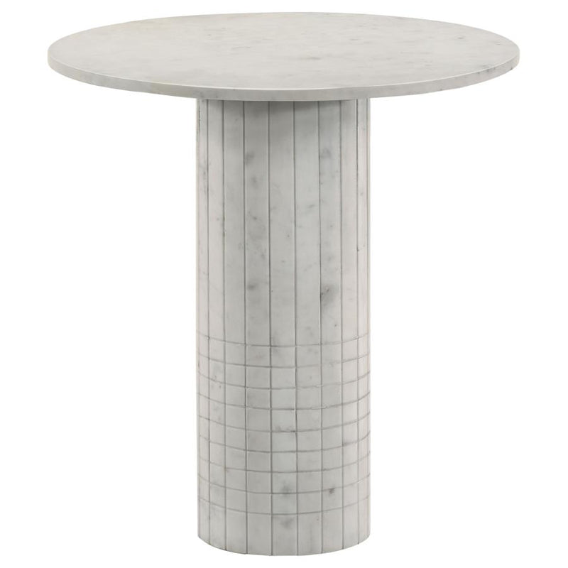 Astoria Round Genuine Marble Side End Table