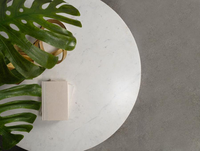 Astoria Round Genuine Marble Side End Table