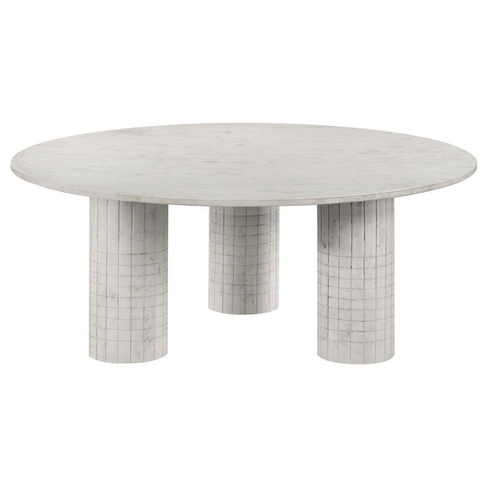 Astoria Marble Coffee and End Table Set White