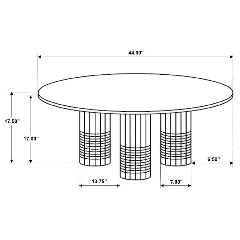 Astoria Round Genuine Marble Coffee Table