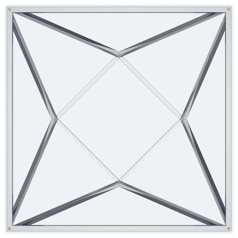 Brittania Square Coffee and End Table Set Nickel