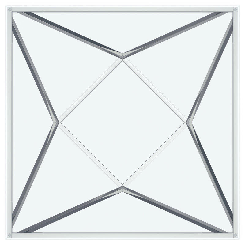 Brittania Square Coffee and End Table Set Nickel