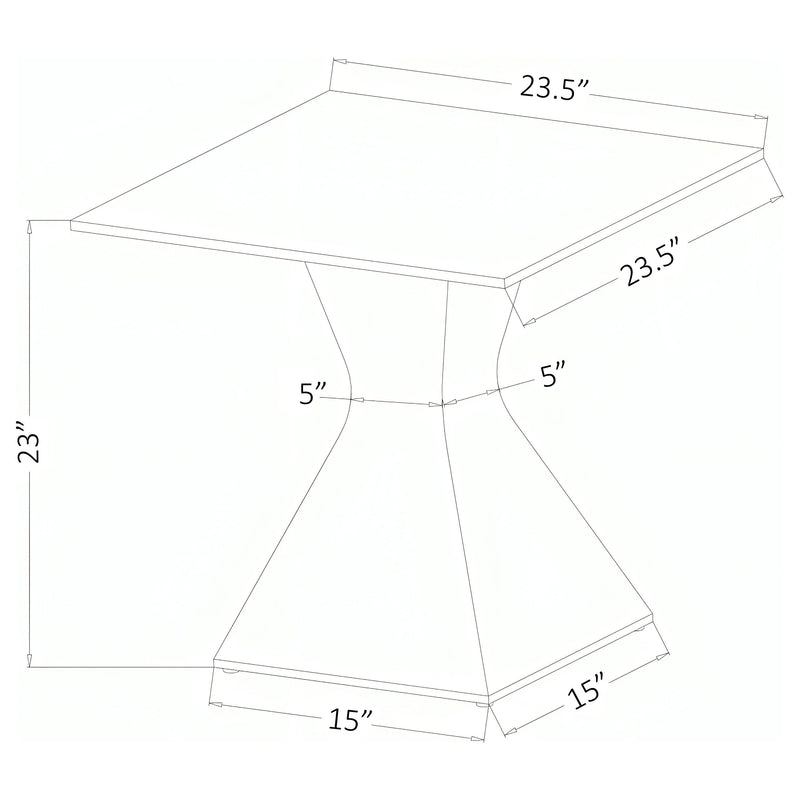Jenny Rectangular Coffee and End Table Set Chrome