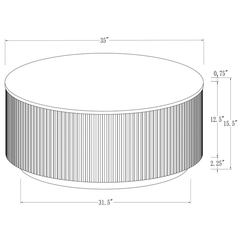 Jason Round Marble Coffee and End Table Set