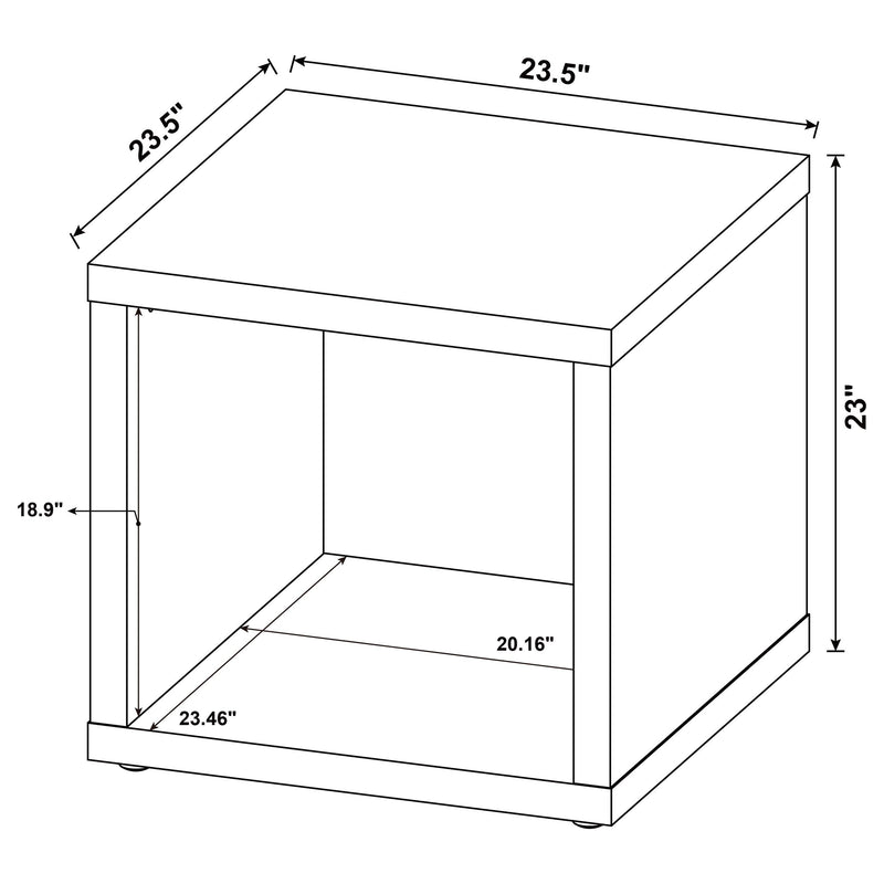 Frisco Square Engineered Wood Side End Table