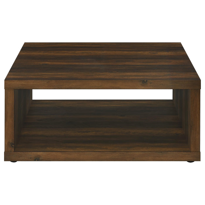 Frisco Square Engineered Wood Coffee Table Dark Pine