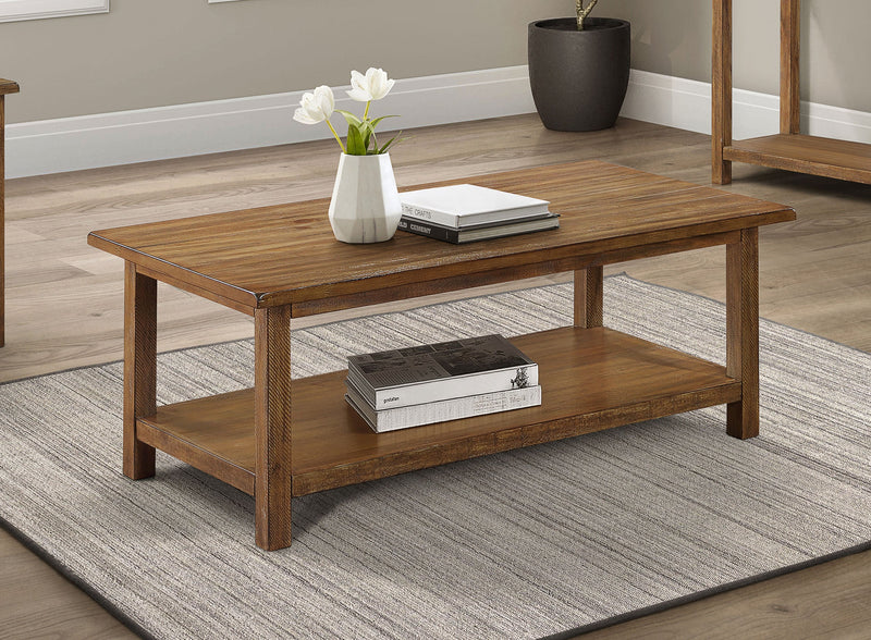 Payne Wood Coffee Table with Shelf