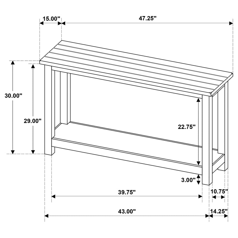 Mesa consola para recibidor Payne Wood