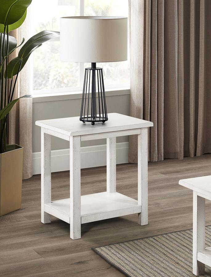 Mesa auxiliar Payne Wood con estante