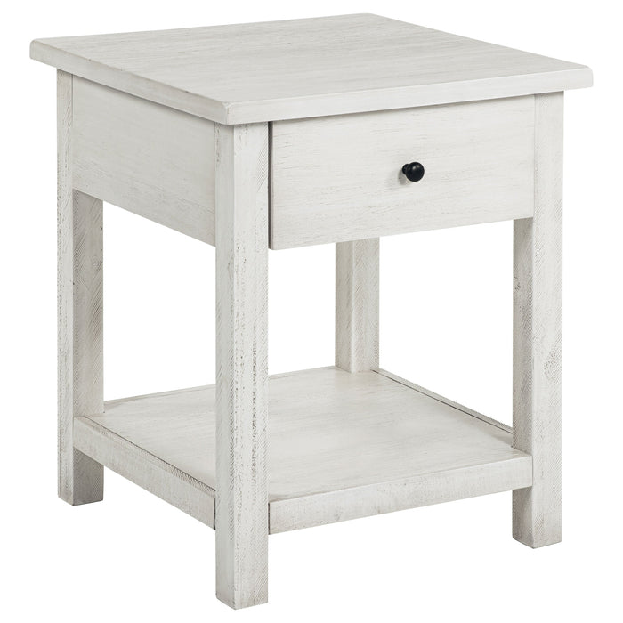 Payne  Coffee and 1-drawer End Table Set Brown
