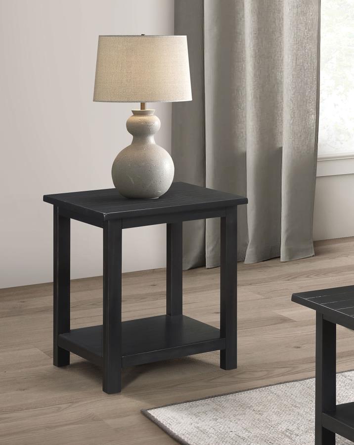 Mesa auxiliar Payne Wood con estante