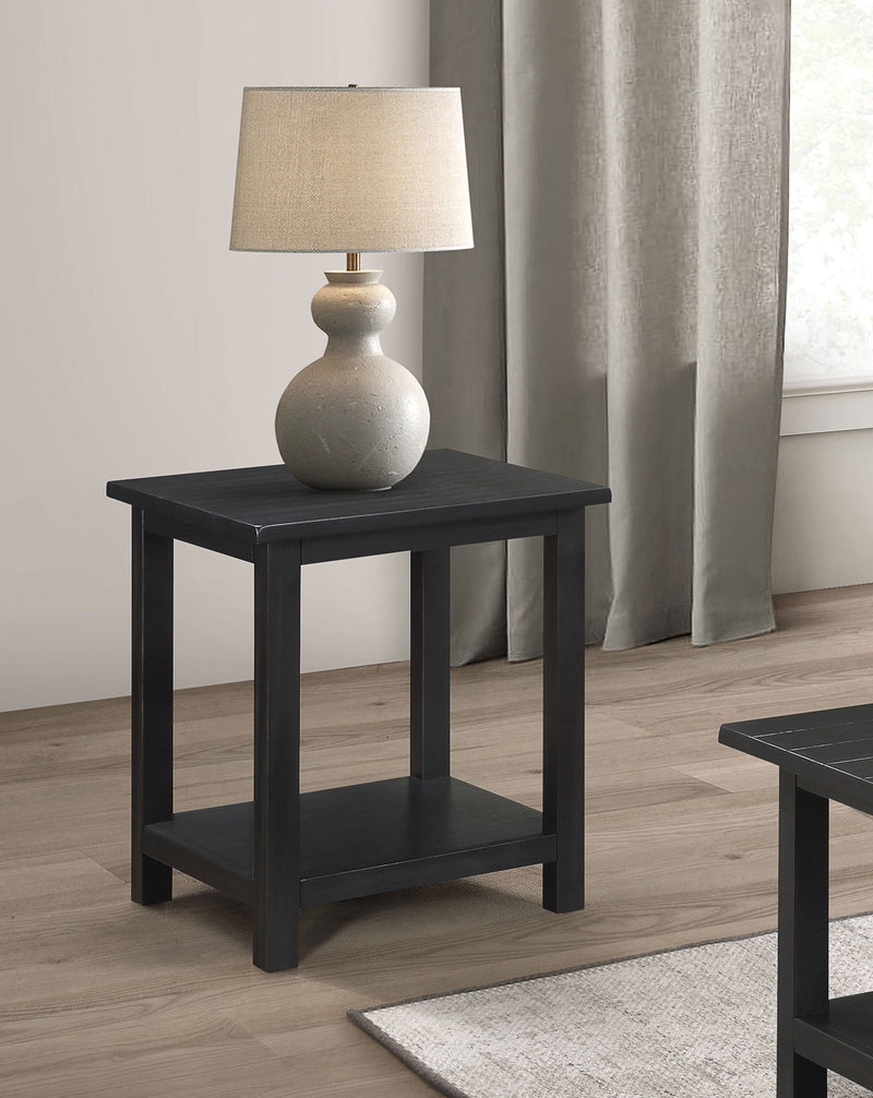 Mesa auxiliar Payne Wood con estante