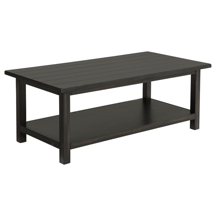 Payne  Coffee and 1-drawer End Table Set Brown