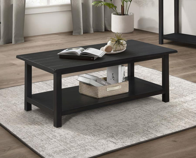 Payne Wood Coffee Table with Shelf