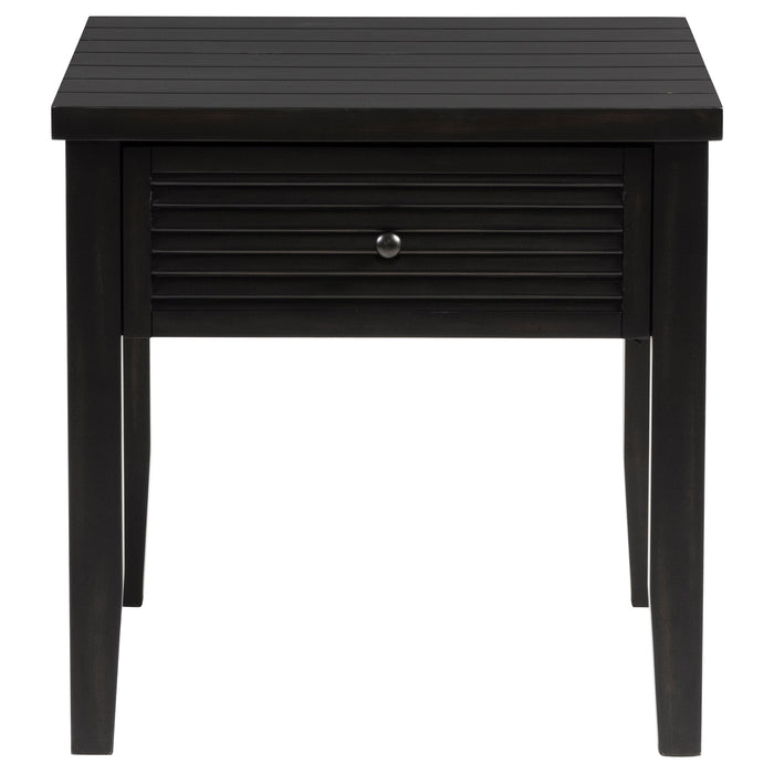 Concord  Coffee and End Table Set Distressed Java