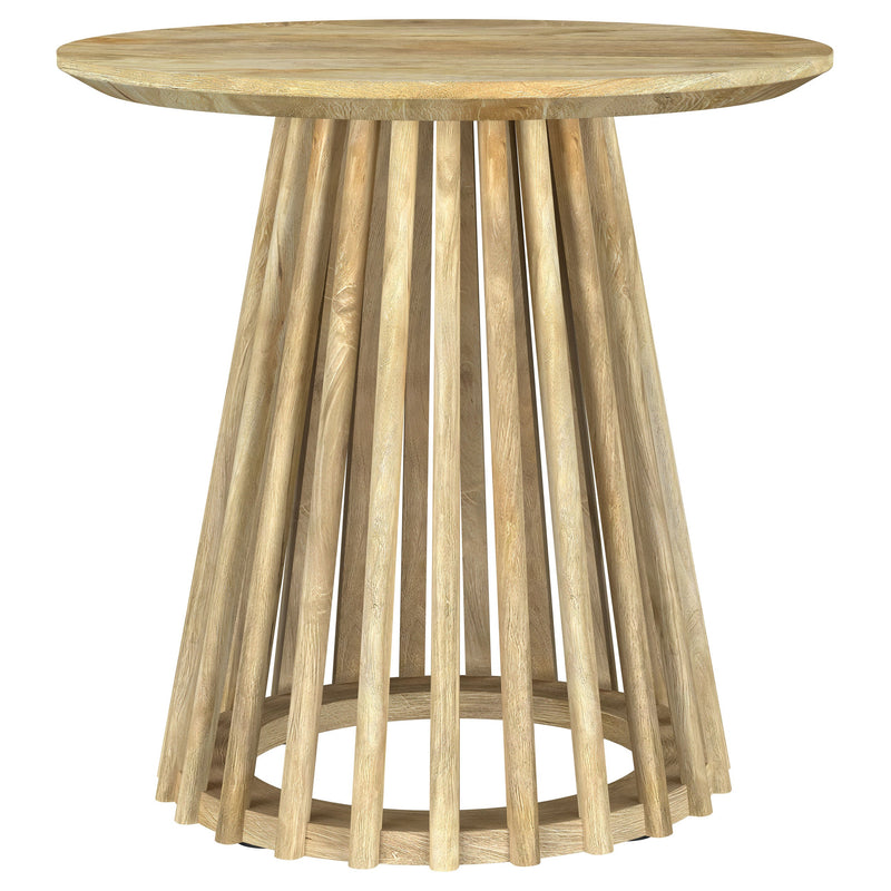 Touhy Round Coffee and End Table Set Natural Mango