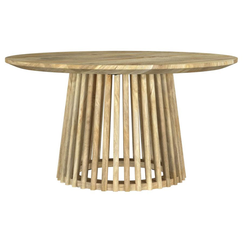 Touhy Round Solid Wood Cocktail Coffee Table