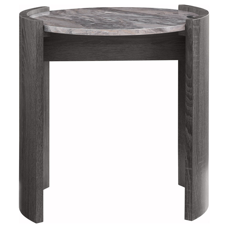 Gladstone Coffee and End Table Set Distressed Grey