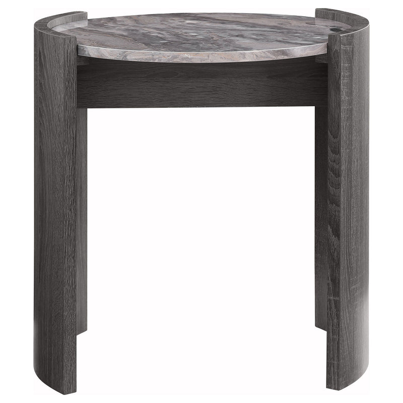 Gladstone Coffee and End Table Set Distressed Grey