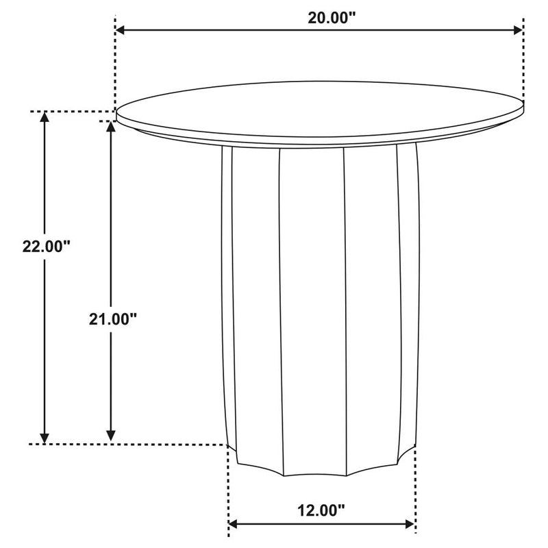 Cayenne Solid Mango Wood Accent Side End Table