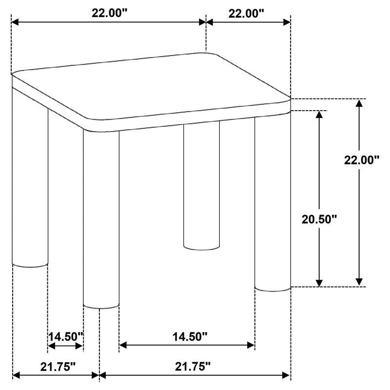 Mesa auxiliar Castlewood de madera de ingeniería