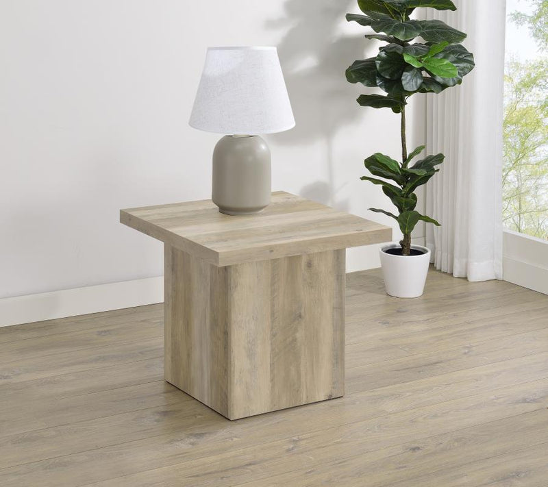 Mesa auxiliar de madera de ingeniería Devar Square