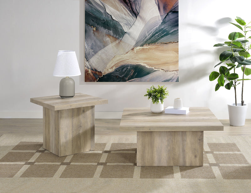 Mesa auxiliar de madera de ingeniería Devar Square