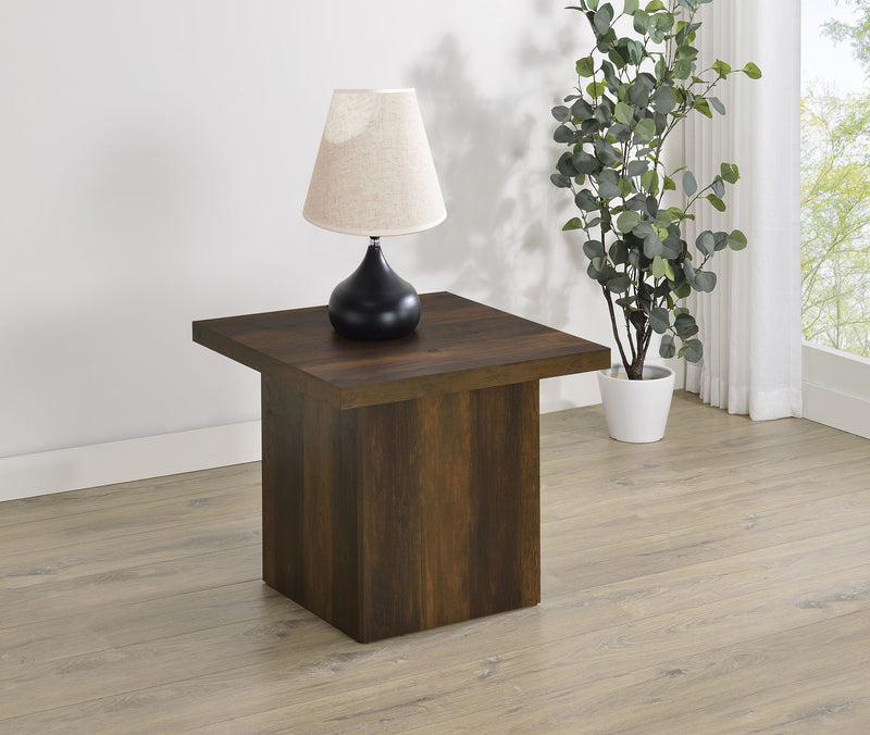 Mesa auxiliar de madera de ingeniería Devar Square
