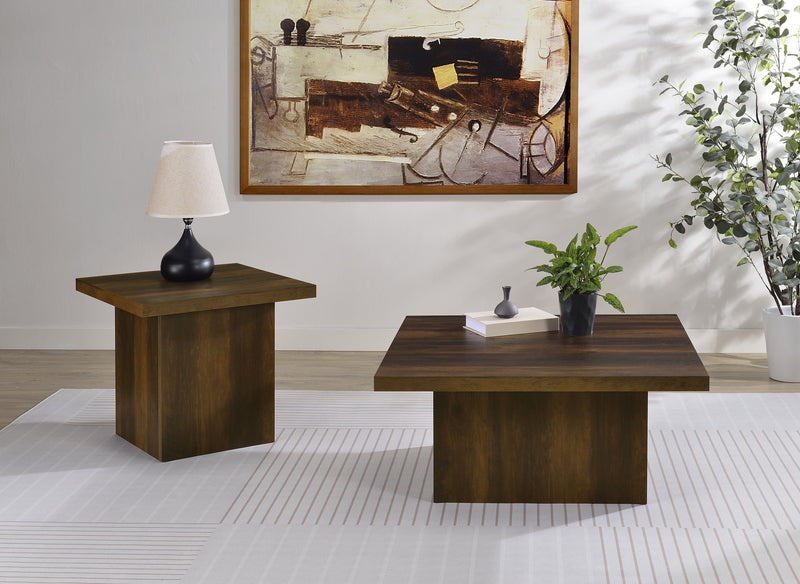 Mesa auxiliar de madera de ingeniería Devar Square