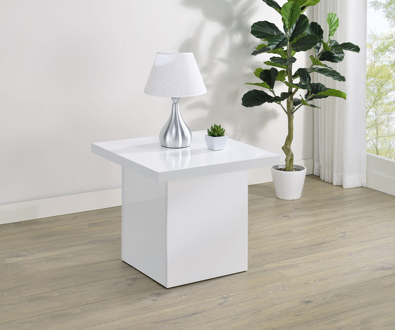 Mesa auxiliar de madera de ingeniería Devar Square