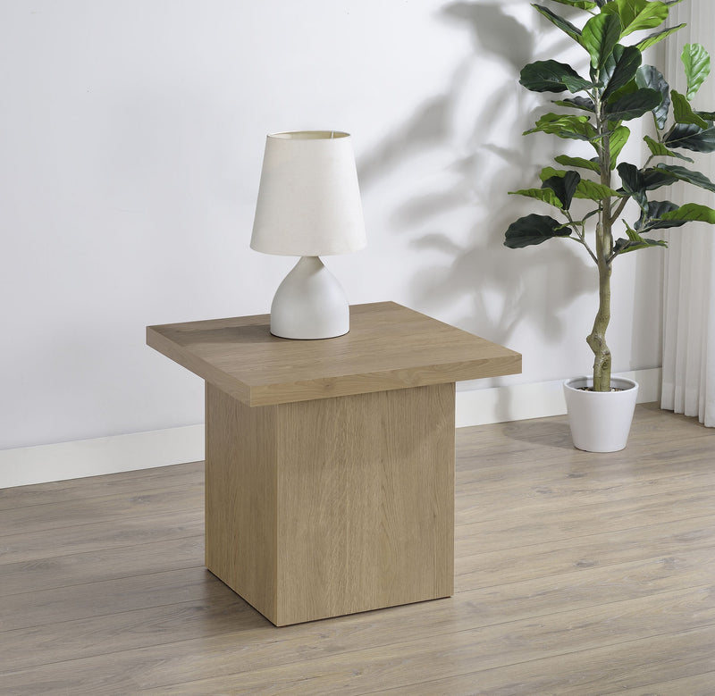 Mesa auxiliar de madera de ingeniería Devar Square