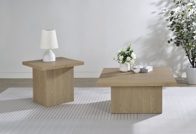 Mesa auxiliar de madera de ingeniería Devar Square